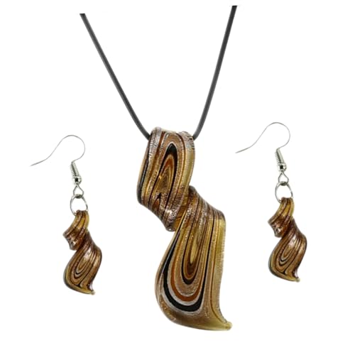 Pendientes de oro colgantes y collar negro para destacar en tus eventos y cenas especiales