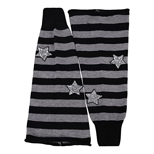 Lebaley Women Kawaii Leg Warmers Gothic Punk Winter Warm Knit Socks Harajuku Loose High Socks #TOP6