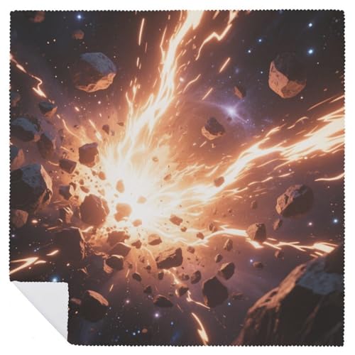 Servilletas de tela Stormy Space lavables y decorativas miniatura 6