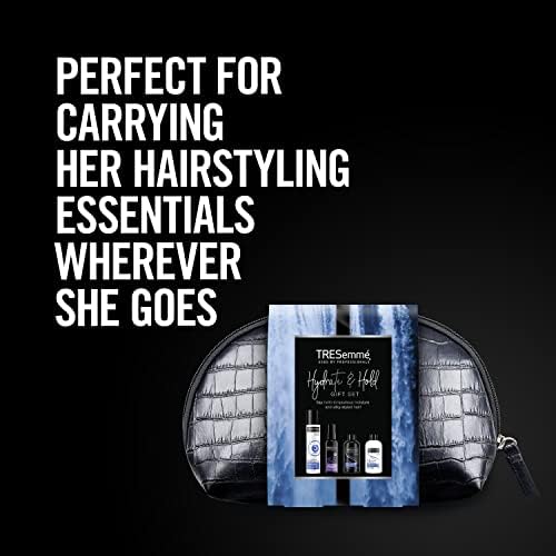 Tresemme Hydrate & Hold Gift Set with a small faux croc washbag, 4 piece gift set, perfect gifts for her