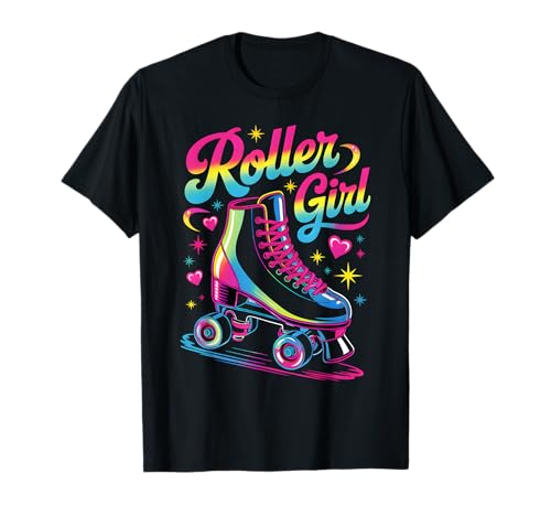 Roller Girl Skater 90er 80er Jahre Skating Vintage Skates Damen T-Shirt