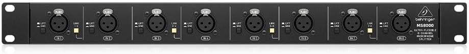 Behringer ULTRALINK MS8000 Ultra-Flexible 8 Channel Microphone Splitter