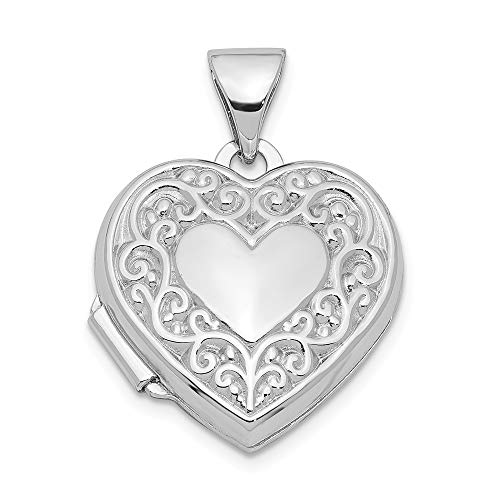 925 Sterling Silver Heart Photo Pendant Charm Locket Chain Necklace That Holds Pictures Fine Jewelry For Women Gifts For Her