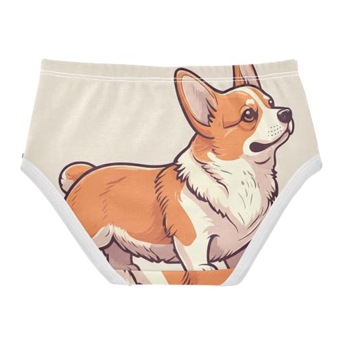 Colorful Girls Underwear Toddlers 2t Cotton Girl Panties Cute Cute Dog Beige Briefs Kids Undies2