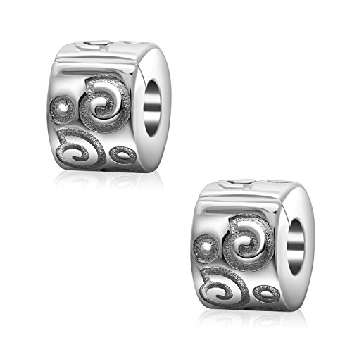 Preisvergleich Produktbild Soukiss Clip Stopper Charms - 925 Sterling-Silber Sterling-Silber 925