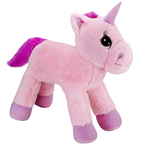 Image of DearJoy Big Fibre Filled Stuffed Animal Unicorn Soft Toy for Baby Also Used as Plush Toy Hugging Like Teddy Bear Soft Toys for Kids Boys & Girls, Birthday Gift (65 cm, Pink)