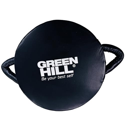 Green Hill Boxing Focus Mitt Punch Shield â€“ Curved Punch Pad with Dual Handles for Boxing, MMA, Muay Thai & Kickboxing Training