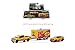 Greenlight New DIECAST Toys CAR 1:64 Racing Hitch & Tow Series 1 - 2015 Ford F-150 & 2012 Shelby GT500 with Enclosed Trailer - PENNZOIL (Yellow/RED) 31050-C