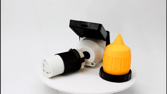 Straight Blade Inlet X-Haibei RV 50 Amp Power Inlet Plug Female Twist Locking Male Electrical Outlet