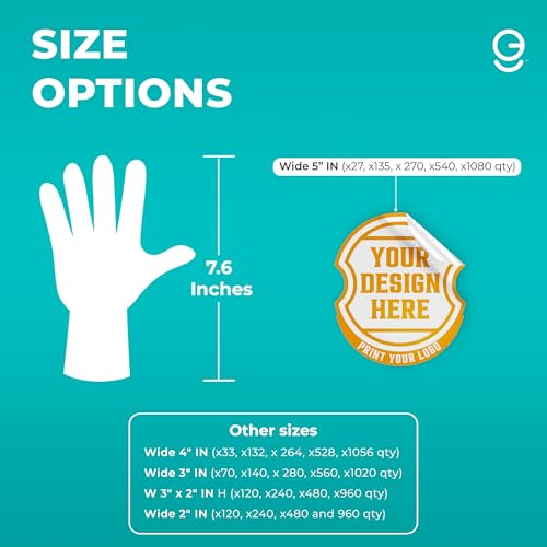 EGD Custom Stickers | Upload Your Design | Personalized Waterproof Vinyl Labels for Business Logo | Custom Printed Decals | Durable Adhesive Sticker Sheets | Made in The USA (B. Sticker Pack)