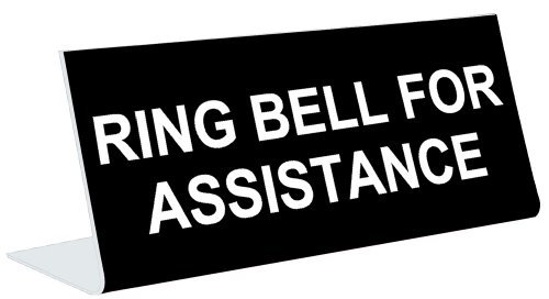 Ring Bell for Assistance - 3