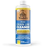 Uncle Todd's HVAC Drain Line Cleaner – 16 Months Supply Bleach-Free, Fast-Acting, Long-Lasting AC Drain Line Solution for Tough Clogs & Buildup