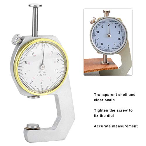 Calibrador de espesores, herramienta de medición para joyería en aleación de aluminio, comprobador de grosor, micrómetro de espesor, probador de espesor para joyería miniatura 3