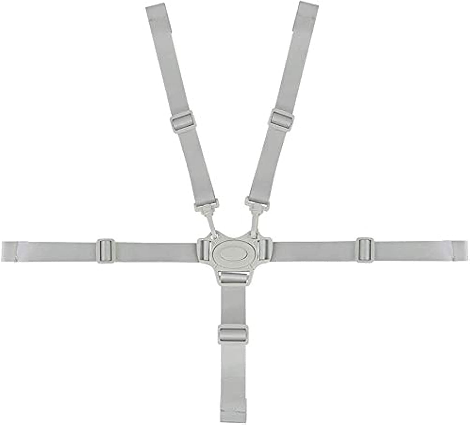 DELFINO Adjustable 5 Point Harness Baby Safety Strap Belt for Stroller, Universal High Chair Baby Seat Security Belt Replacement - (Grey)