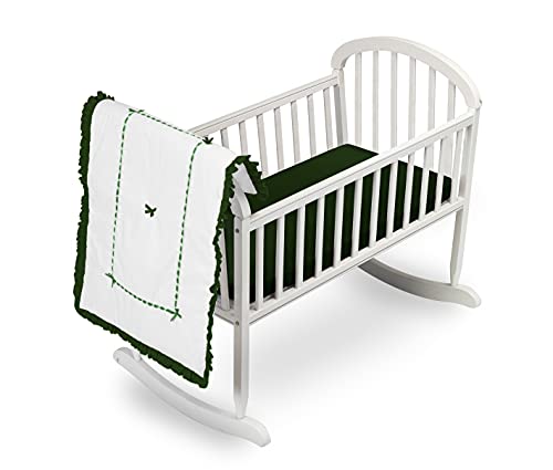 Baby Doll Bedding Unique Cradle Bedding Set, Green,1230Crnew-Green #TOP23