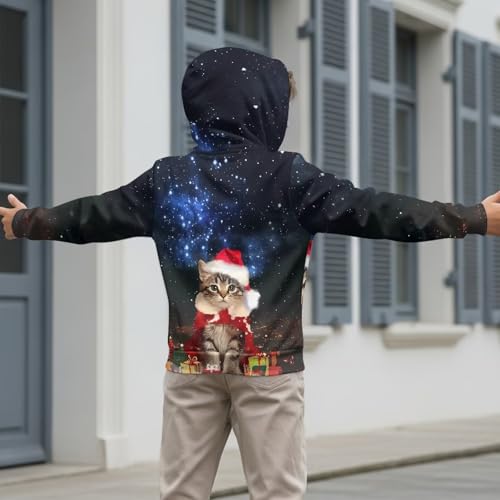 AFPANQZ Zip Up Hoodie for Boys Hoodies Kids Sweatshirts with Pockets Lightweight Long Sleeve Full Zip Hooded Streetwear3