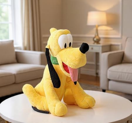 Image of Plush Toy Pluto, Yellow Dog Character, Soft Stuffed Animal 30 CM (Yellow)
