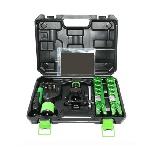 Herramienta para expandir tubos, Kit de herramientas de abocardado for aire acondicionado, juego de expansor de tubo excéntrico y escariador ST-806FT, kit de mantenimiento de tuberías de cobre de 6-19