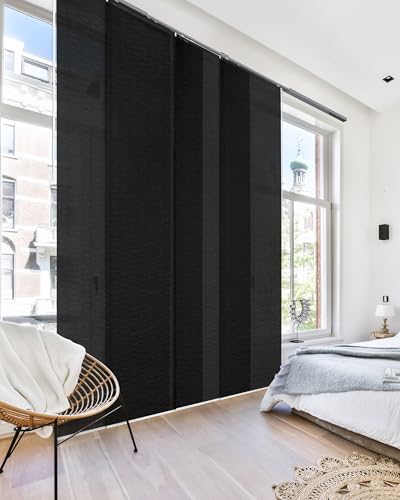 GoDear Design Adjustable Sliding Panel Vertical Blinds, Fits Windows, Patio