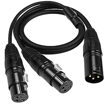 Cable Adaptador Estéreo Hembra De 6,35 Mm Y 1/4 Pulgadas A Cable Adaptador Mono Dual De 6 35 Mm Cable Convertidor Divisor De Audio