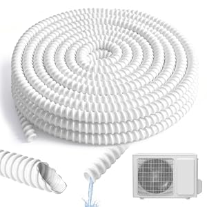 Kondensatschlauch Ø16mm (10m), Kondensatschlauch Klimaanlage aus PVC, UV-beständig Ablaufschlauch Klimaanlage für Klimaanlagen, Split-Klimageräte, Zuschneidbar