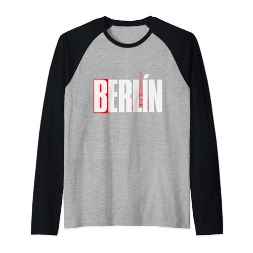 Berlín - La Casa de Papel Camiseta Manga Raglan