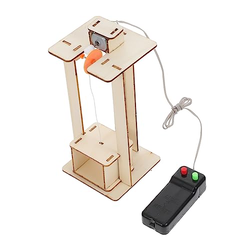 ORFOFE Technisches Aufzugsmodell DIY Aufzugsspielzeug Physisches Aufzugsmodell Naturwissenschaftliches Lernspielzeug für Junge Mädchen und Jugendliche
