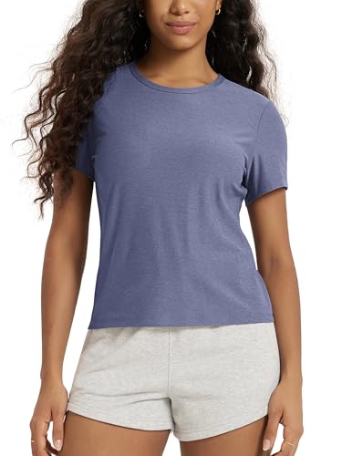 Image of ODODOS Women's Short Sleeve Performance T-Shirts - Ultra Soft odSTRATUM Tech Crew Neck Tee UPF 50+ Essential Top