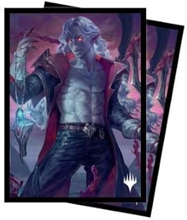 Magic: The Gathering - Innistrad Crimson Vow 100ct Sleeves V4 Featuring Runo Stromkirk - Protect Your Cards with ChromaFusion Technology and Always Be Ready for Battle