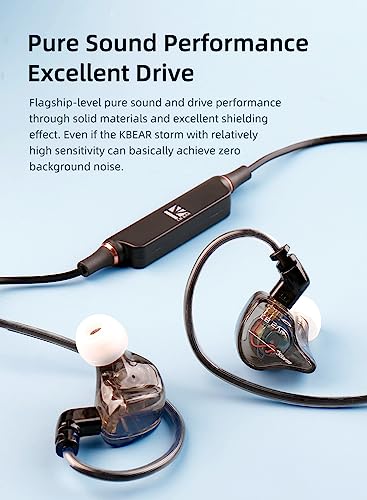 Yinyoo KBEAR BT5 TFZ - Cable de actualización Bluetooth 5.1, cable de repuesto para monitor intrauditivo, cable de auriculares Bluetooth para KS1/KS2/LARK/Robin/Rosefinch/Pecker (interfaz TFZ)