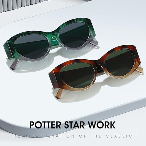 bullabulling Vintage Cat Eye 70s Sunglasses Women Men Classic Retro Stylish Frame UV400 Sunglasses4