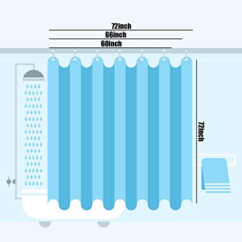 Rideau de douche anti-moisissure CHEHONG en polyester géométrique - 6