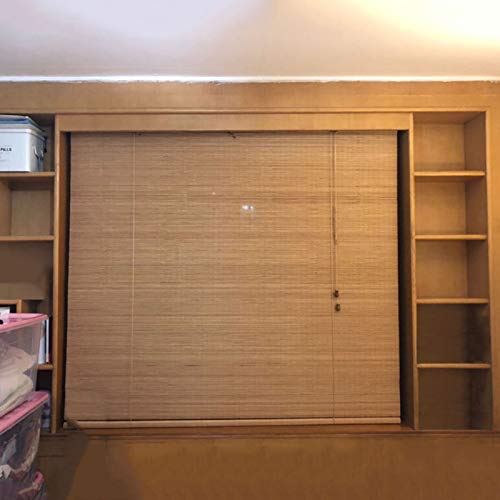 CXF Persianas De Privacidad De Bambú,estores Enrollable De Bambú 100% Sombreada,para Pasillos/Ventanas/Puertas,con Accesorios De Montaje Cover