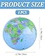 TPZORJX Erde Globus Weltkugel aufblasbar Geographie Weltkarte Wasserball aufblasbar für Garten Strand Pool Wissenschaft Geographie Bildung(16 Zoll)