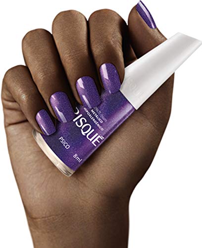 Esmalte Risqué Escuro Metálico Psico 8ml, Risqué, 8 ml