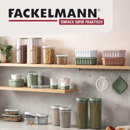 Fackelmann Snacking-Boxen 3er-Set, rund, gut für Saucen, Dressings und Gewürze, auslaufsicher und spülmaschinenfest