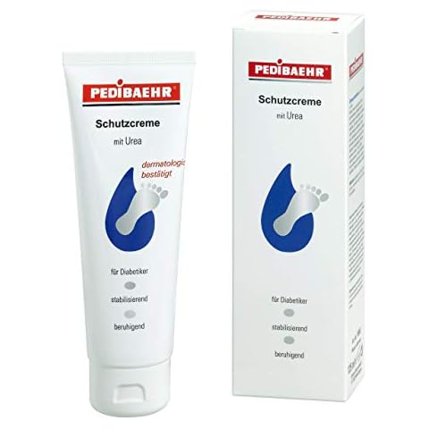PediBaehr Protective Foot Cream for Diabetics with Urea and Hyaluronan Cover