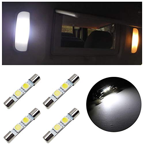 Bombillas LED 29mm para espejo y visor solar, 4 piezas miniatura 1