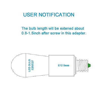 E12 to E26 Converter Chandelier Light Socket to Medium Adapter, Candelabra to Screw in E26 Socket Converter Bulb Base Adapter, E12 to Regular A19 LED Light Bulb Base, 3 Pack