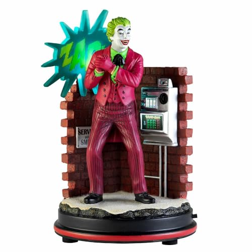 The Bradford Exchange Batmen Classic TV Series Figurine Collection Issue #3: 'Joker' Illuminated and Handcrafted with Iconic Details 7.5-inches
