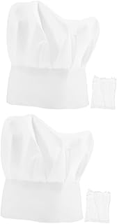 Generic 2 Conjuntos De Vestidos Para Meninos Chapéu Roupas Para Recém-Nascidos Chapéu Para Meninas Chapéu De Chef Tela Branca Roupas Para Fotografia De Recém-Nascidos Sessão De