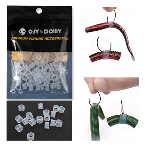 Wacky Worm O-Rings (180/150/120 Packs) – Heavy-Duty Silicone Senko Bait Protector (No Tool) | Prevents Bass from Ripping Soft Plastics | Fits All Senko Worms (Small/Medium/Large)