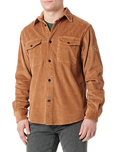 Tommy Hilfiger Surchemise en Velours côtelé UE Chemises décontractées, Desert Khaki, L Homme Cover