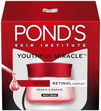 POND'S Youthful Miracle Hexyl Retinol Complex, Renew & Repair Night Cream 50g