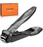 Nail Clippers for Men with Catcher,Heavy Duty No Splash Toe Nail Clippers for Seniors Self-Collec...