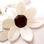 AOOPOO Foldable Flower Bath Tub for Baby Play - Sunflower Cushion Mat (White)