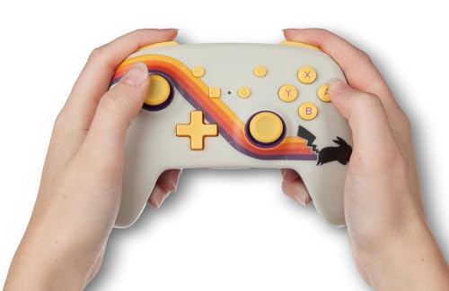 Image of PowerA Enhanced Wireless Controller for Nintendo Switch - Pokemon: Pikachu Retro, Nintendo Switch - OLED Model, Nintendo Switch Lite, Gamepad, game controller, Bluetooth controller (Renewed)