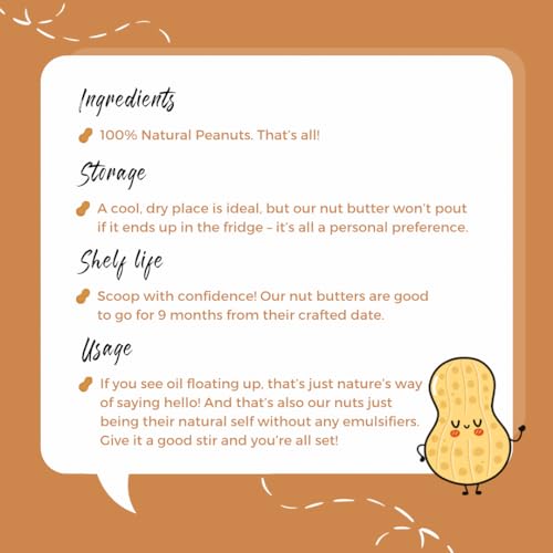 Image of Banter Homemade Goodness With Classic Peanut Butter - 100% Natural, Unsweetened, No Added Oil Or Sugar, Perfect For Peanut Lovers! - 450 Gram