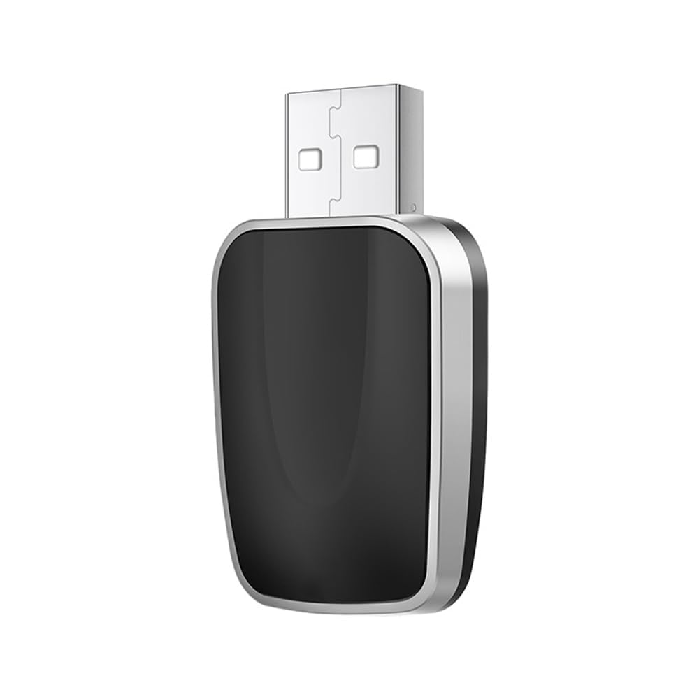 Bezprzewodowy adapter CarPlay dla Chrysler Voyager 2020-2021,Bezprzewodowy adapter Carplay Konwertuje z Przewodowym Bezprzewodowym Działa z iOS 10+ i Android 11.0+,Silver