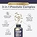 Prostate Health Supplements for Men - 3X Formula with Saw Palmetto Blend Stinging Nettle Root & Pumpkin Seed Extract Support Complex - Supports Bathroom Trips Prostate & Urinary Health - 60 Capsules